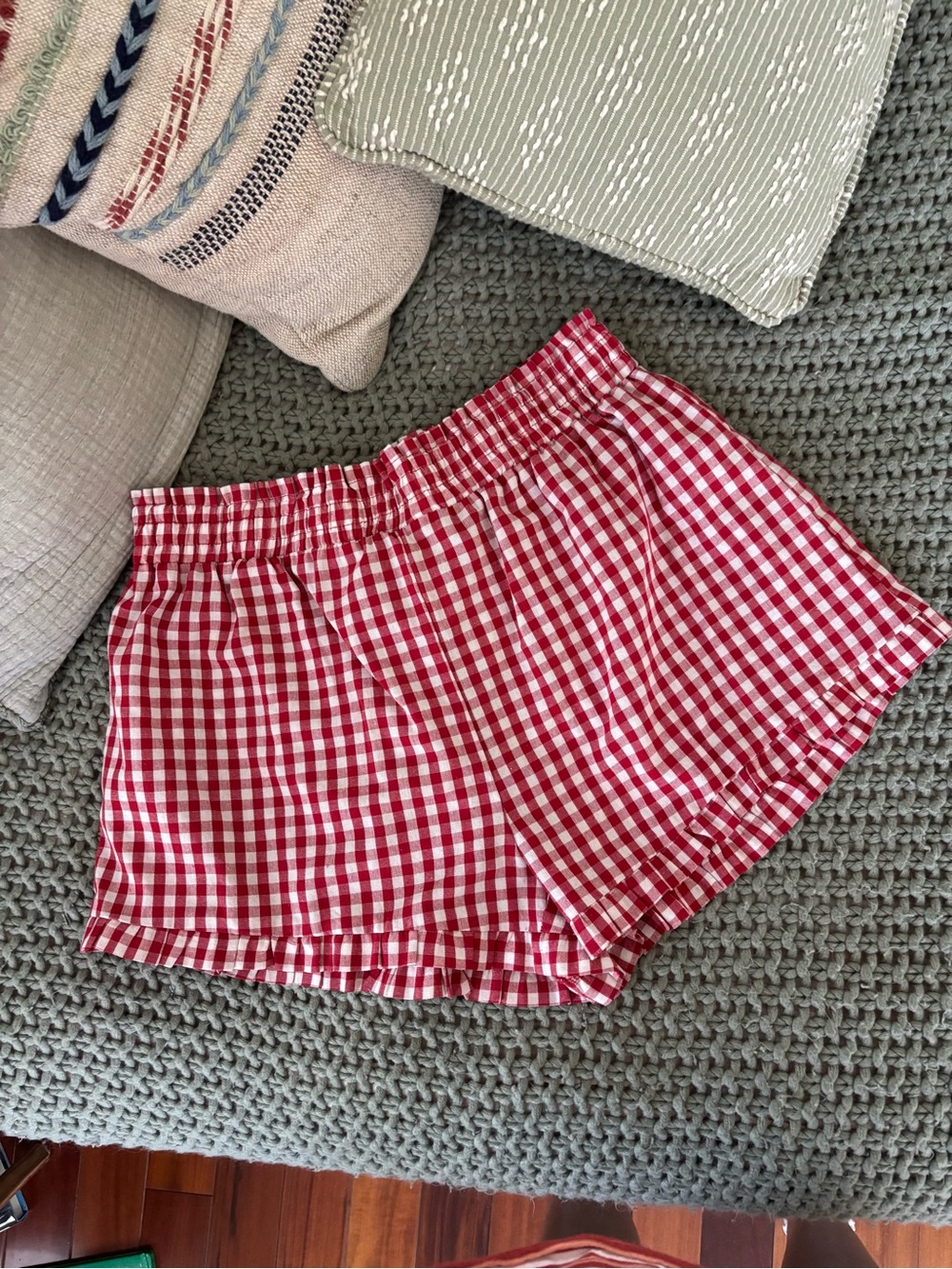 amazon viral gingham ruffle shorts